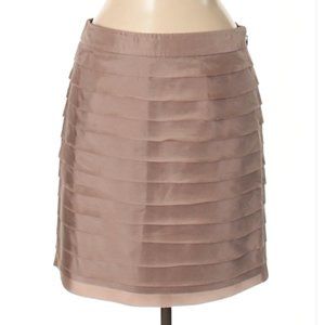 Ann Taylor Loft Silk Raw Edge Layered Skirt- Sz. 2